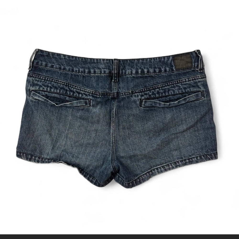 American Eagle Outfitters Dark Blue Denim Jean Shorts - Picture 2 of 5